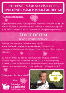 Leták Život dětem