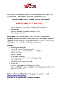 Inzerce na asistentku